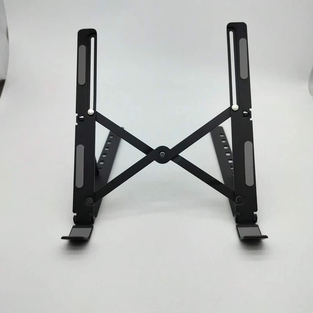 Alt view image 4 of 7 - Bks Adjustable Ergonomic Aluminum Laptop Stand, 7 Angles Anti-Slip, Fits 9-15.6 Inch Laptops for Posture Relief