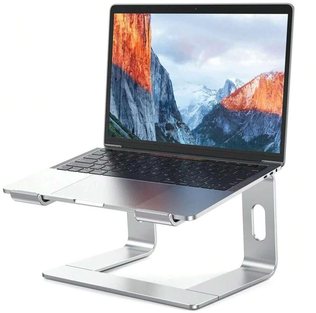 Main image of Bks Aluminum Laptop Stand, Ergonomic Detachable Computer Riser Holder for 10-15.6 Inch Notebooks with Cooling Ventilation