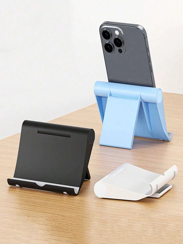 Alt view image 2 of 7 - Bks Foldable Headphone Stand & Desk Phone Holder Aluminum Desktop Organizer