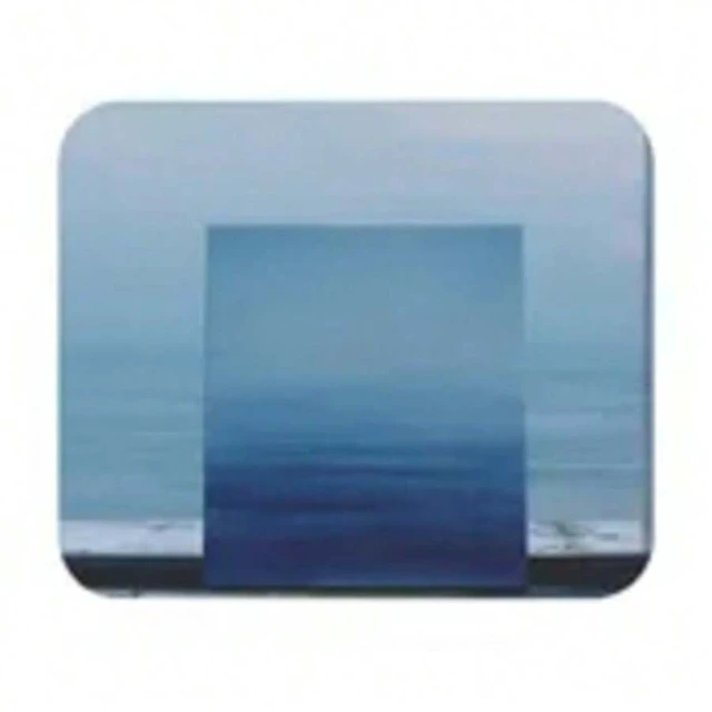 Alt view image 7 of 7 - Bks Blue Minimalist Mouse Pad 9.84x11.81in Polyester Desk Mat Non-Slip Rubber Base for Office Gaming