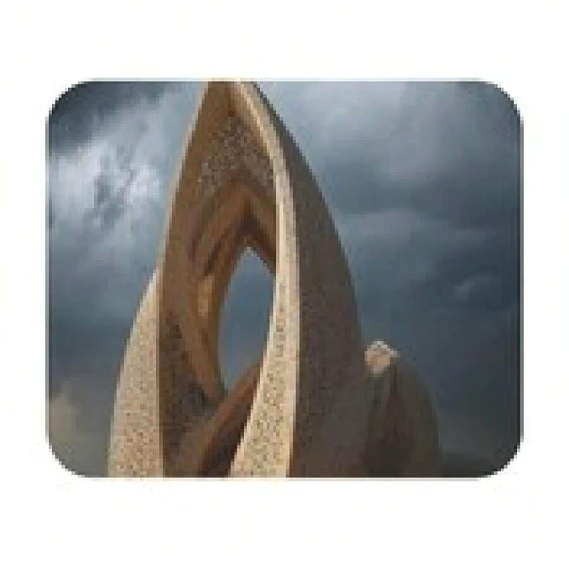 Alt view image 6 of 6 - Bks 9.84x11.81in Cathedral At Dusk Mouse Pad Stormy Sky Design Non-Slip Rubber Base Office Gaming Decor