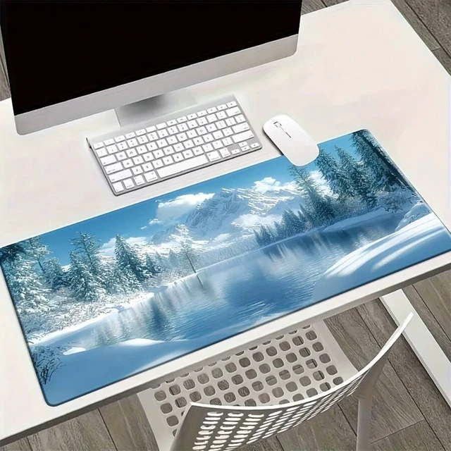 Alt view image 7 of 7 - Bks Extra Large Mouse Pad with Stitched Edges Non-Slip Rubber Base for Gaming and Office Desk Accessories