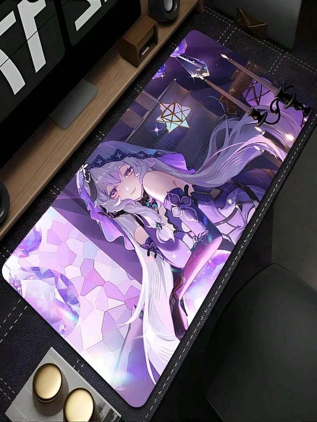 Main image of Bks XXL Gaming Mouse Pad Desk Mat for PC Computer Keyboard Carpet Office H-Honkai Star Rail Black Swan Design