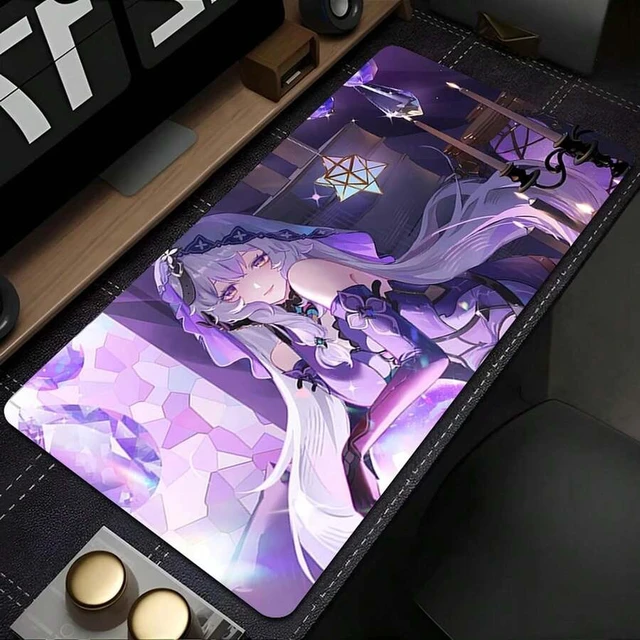 Alt view image 2 of 7 - Bks XXL Gaming Mouse Pad Desk Mat for PC Computer Keyboard Carpet Office H-Honkai Star Rail Black Swan Design