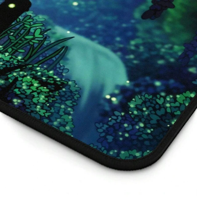Alt view image 4 of 7 - Bks Hollow Knight Greenpath Desk Mat, High-Quality Gaming Mouse Pad, Hallownest Design, Non-Slip Rubber Base, Waterproof Surface