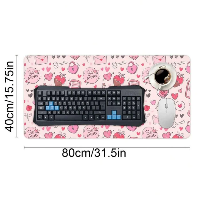 Alt view image 5 of 7 - Bks Large Gaming Mouse Pad 31.5 X 15.75 Inch Non-Slip Rubber Base Desk Mat For PC Laptop 31.5 Inch