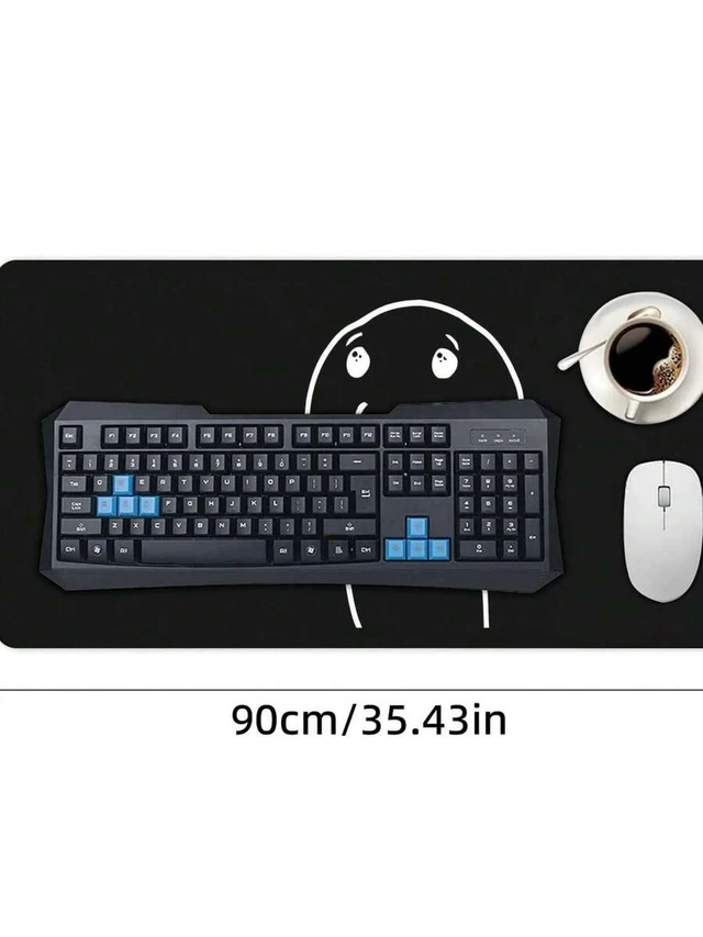 Alt view image 4 of 6 - Bks Large Mouse Pad XXL Gaming Desk Mat Extended Full Size Desktop Pad for Keyboard Laptop Computer 35.43 x 15.75 Inch Non-Slip Rubber Base