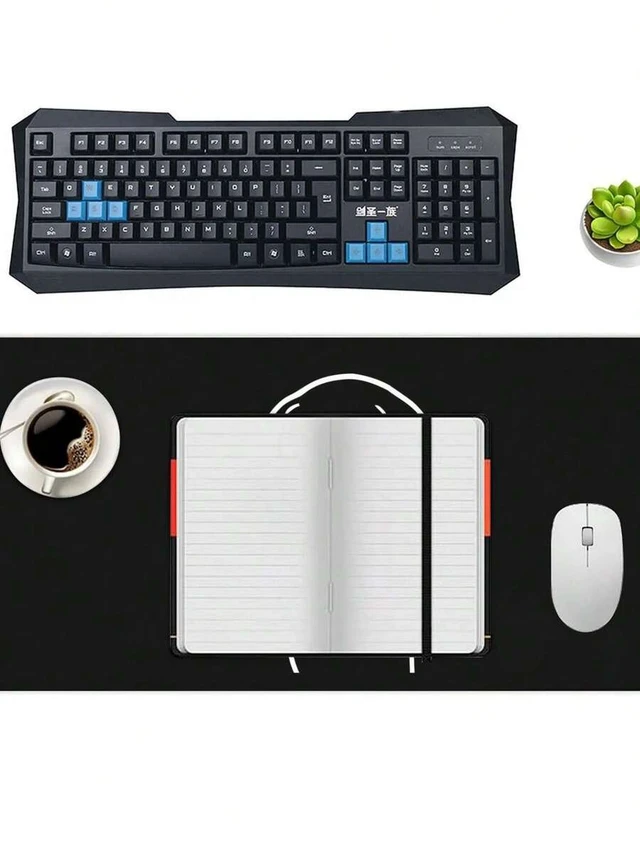 Alt view image 6 of 6 - Bks Large Mouse Pad XXL Gaming Desk Mat Extended Full Size Desktop Pad for Keyboard Laptop Computer 35.43 x 15.75 Inch Non-Slip Rubber Base