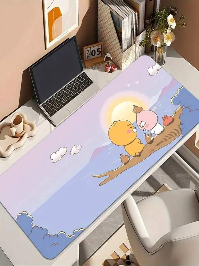 Main image of Bks Large Gaming Mouse Pad with Non-Slip Rubber Base and Waterproof Surface for Office Home Desk, Smooth Fabric Top for Precise Cursor Control