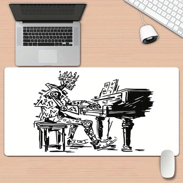 Main image of Bks Large Mouse Pad Desk Mat with Nonslip Base, High-Definition Printed Design for Gaming and Office Use