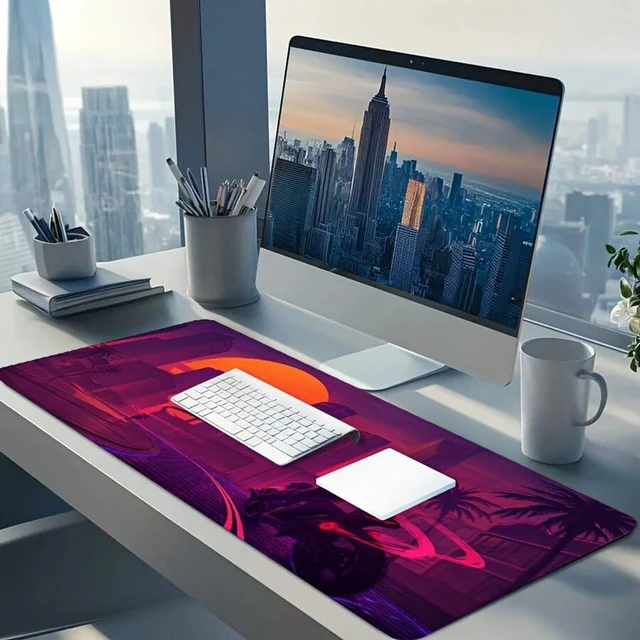 Alt view image 2 of 4 - Bks Large Mouse Pad Desk Mat with Nonslip Base, High-Definition Printed Design for Gaming and Office Use