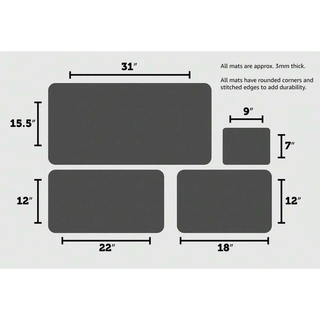 Alt view image 3 of 5 - Bks Large Gaming Mouse Pad Desk Mat Waterproof Non-Slip Rubber Base White Computer Keyboard Mat
