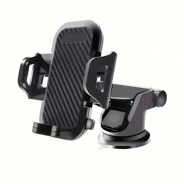 Main image of Bks 360° Rotatable Dashboard Car Phone Holder, 270° Swivel Head, Flexible PVC Material, Universal Mount for iPhone Android Smartphones