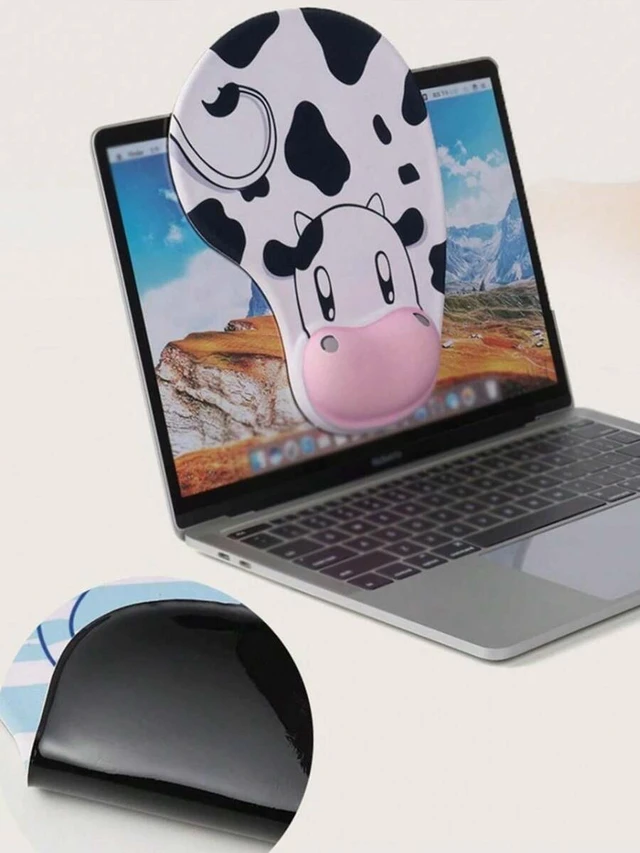 Alt view image 5 of 7 - Bks Cute Cartoon Sheep Silicone Mouse Pad With Wrist Support 3D Effect Back To School Gaming Desk Accessories Office Supplies