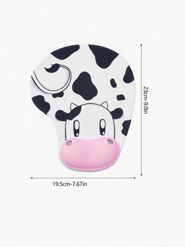 Alt view image 7 of 7 - Bks Cute Cartoon Sheep Silicone Mouse Pad With Wrist Support 3D Effect Back To School Gaming Desk Accessories Office Supplies