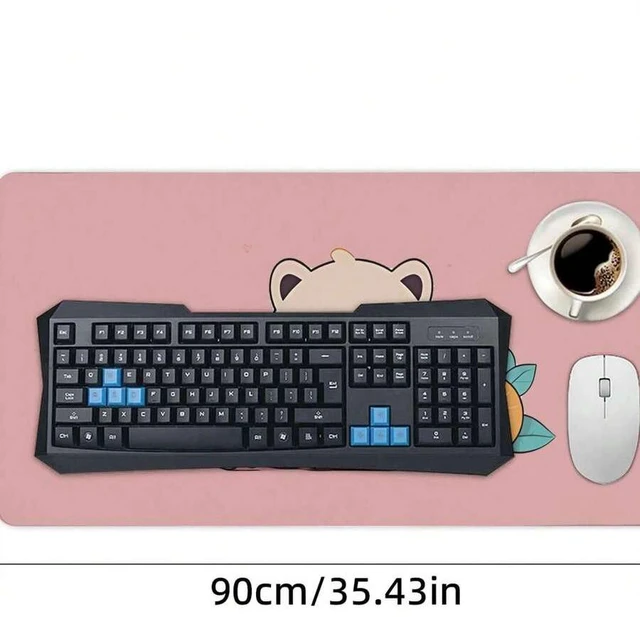 Alt view image 6 of 6 - Bks XXL Large Gaming Mouse Pad Non-Slip Rubber Base Extended Keyboard Mat 35.43 X 15.75 Inch for Desk Office