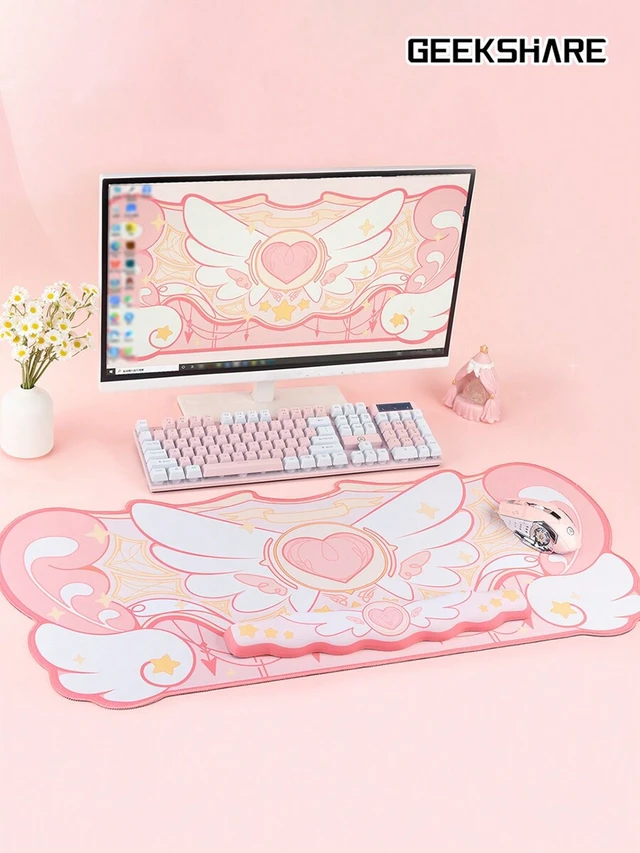 Alt view image 7 of 7 - Bks Anime Style Mouse Pad Star Wings Story Fashionable Gaming Surface Large