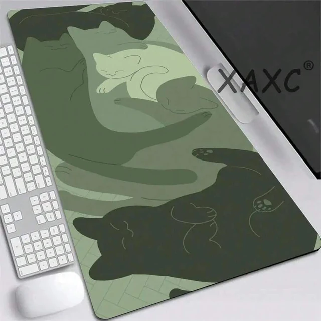 Main image of Bks Large Gaming Mouse Pad Non-Slip Rubber Base Polyester Desk Mat for Laptop PC Office Sage