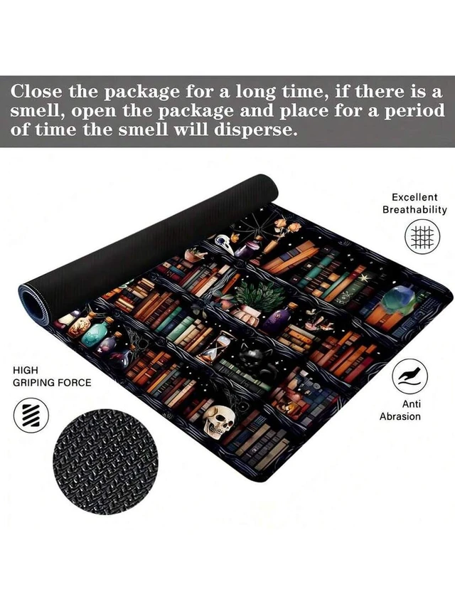 Alt view image 5 of 7 - Bks XL Mouse Pad Art Design Desk Mat Non-Slip Rubber Base Stitched Edge Gaming Keyboard Pad for Office Home