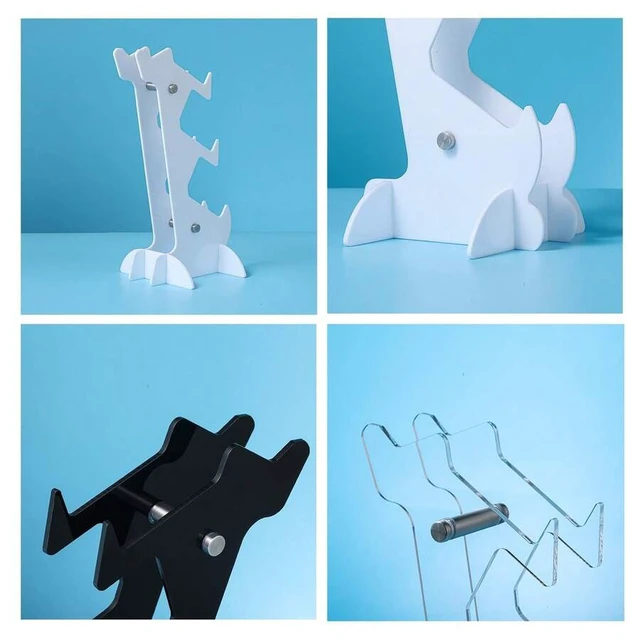 Alt view image 4 of 7 - Bks 3-Layer Acrylic Controller Stand & Headphone Holder Game Accessory Storage Organizer Universal