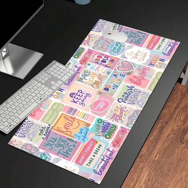 Alt view image 4 of 6 - Bks Extra Large Gaming Mouse Pad Graffiti Design Non-Slip Rubber Base Washable Durable Mat for Desk Office Esports Setup