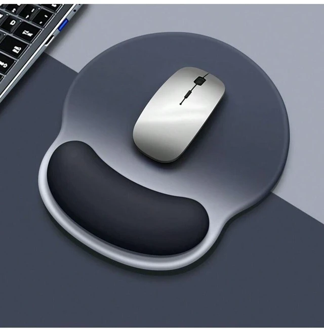 Alt view image 3 of 7 - Bks Gradient Colored Rubber Mouse Pad With Wrist Guard, Thickened Anti Slip Desk Mat for Office Gaming Study Supplies