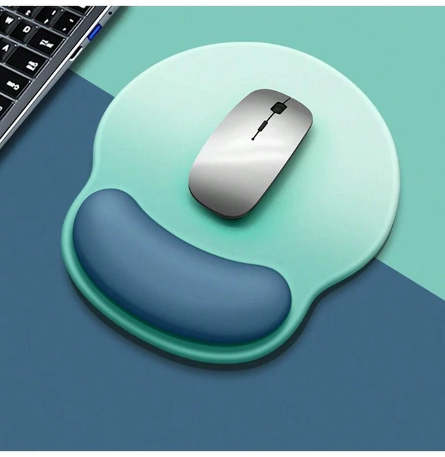 Alt view image 5 of 7 - Bks Gradient Colored Rubber Mouse Pad With Wrist Guard, Thickened Anti Slip Desk Mat for Office Gaming Study Supplies