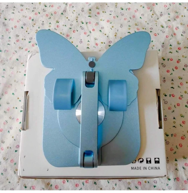 Alt view image 4 of 7 - Bks 360 Rotating Foldable Phone Stand Aluminum Alloy Desktop Holder for Desk Video Watching