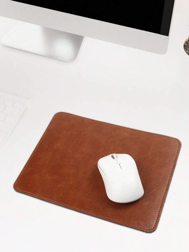 Alt view image 6 of 7 - Bks Leather Mouse Pad Waterproof Rubber Anti-Slip Base for Computer Desk and Notebook Suitable
