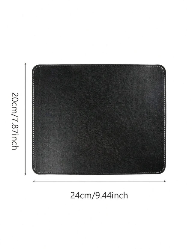 Main image of Bks Leather Mouse Pad Waterproof Rubber Anti-Slip Base for Computer Desk and Notebook Suitable