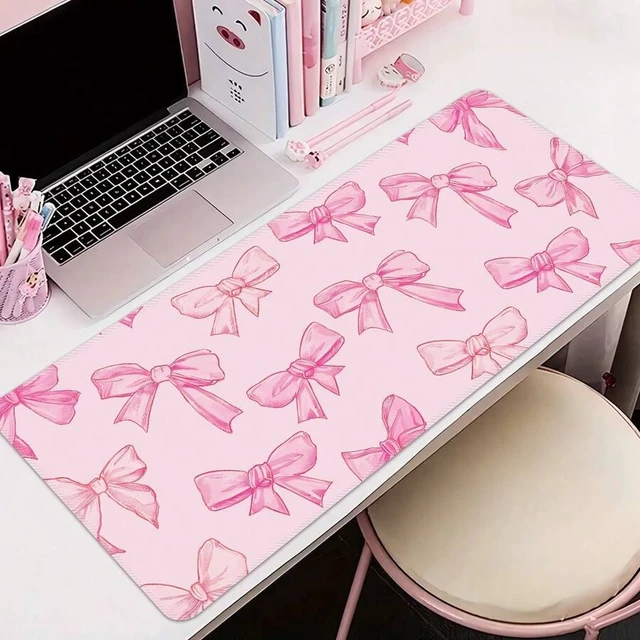 Alt view image 2 of 7 - Bks Large Mouse Pad Office Desk Mat Full Edge Locking Anti-Slip Rubber Bottom Texture Gaming Mousepad Cartoon Pattern Back To School