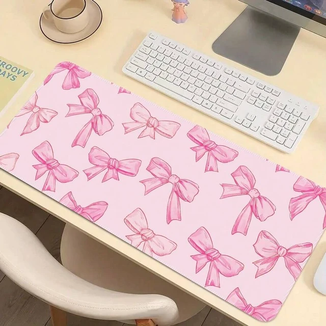 Alt view image 4 of 7 - Bks Large Mouse Pad Office Desk Mat Full Edge Locking Anti-Slip Rubber Bottom Texture Gaming Mousepad Cartoon Pattern Back To School