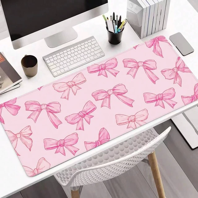 Alt view image 7 of 7 - Bks Large Mouse Pad Office Desk Mat Full Edge Locking Anti-Slip Rubber Bottom Texture Gaming Mousepad Cartoon Pattern Back To School