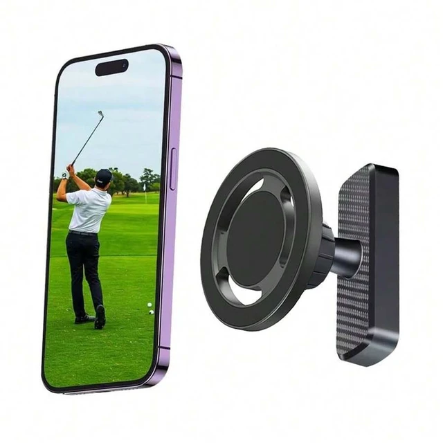 Alt view image 3 of 7 - Bks Magnetic Phone Holder for Golf Cart Treadmill Bike Fitness Equipment Hands-Free Training Mount