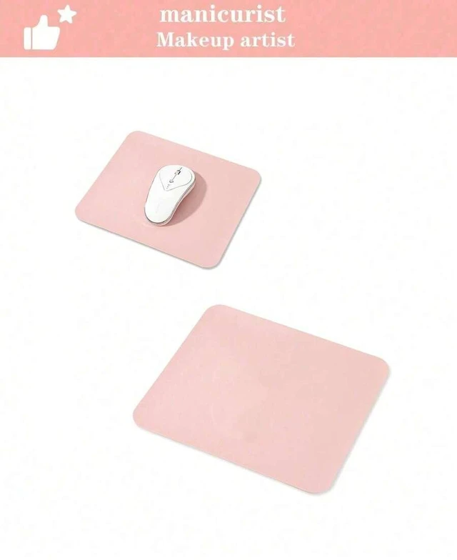 Main image of Bks Large Foldable Nail Desk Mat & Wrist Rest Pad, Soft PU Leather Manicure Hand Rest for Salon Home Care Tools