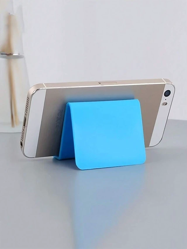 Alt view image 5 of 7 - Bks 2pcs Integrated Desk Mobile Phone Holder Stand for Bedside Tablet Watching Movies Creative Design Multicolor