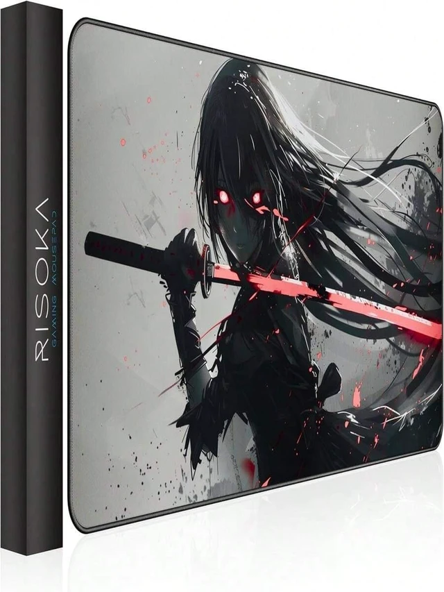 Main image of Bks XXL Anime Gaming Mouse Pad 35.4 X 15.7 Inch - Water-Resistant & Stitched Edges - Large XL Mousepad For Desk - Gamer Accessories Big Full Deskpad Mat Game Mousepads Deskmat