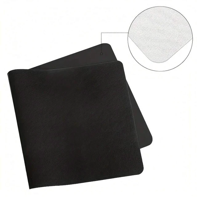 Alt view image 6 of 6 - Bks Black Desk Mat, Large Mouse Pad For Desk, Anti-Slip Big Mousepad With Stitched Edges, Computer Pad For Desktop