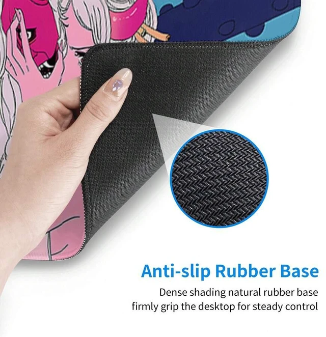 Alt view image 5 of 7 - Bks Large Gaming Mouse Pad Full Print Desk Mat Polyester Rubber Base for PC Laptop Office Keyboard