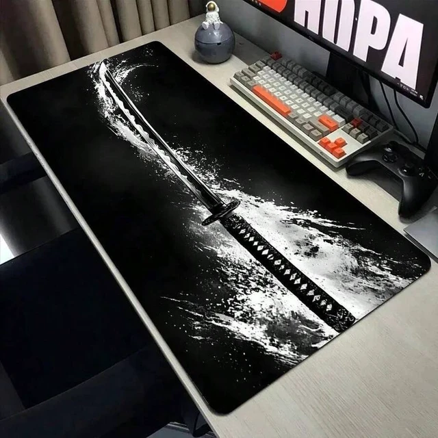 Alt view image 2 of 7 - Bks Anime Mouse Pad Large Desk Mat Cartoon Castle Design Non-Slip Rubber Base for Gaming Laptop Office PC Keyboard