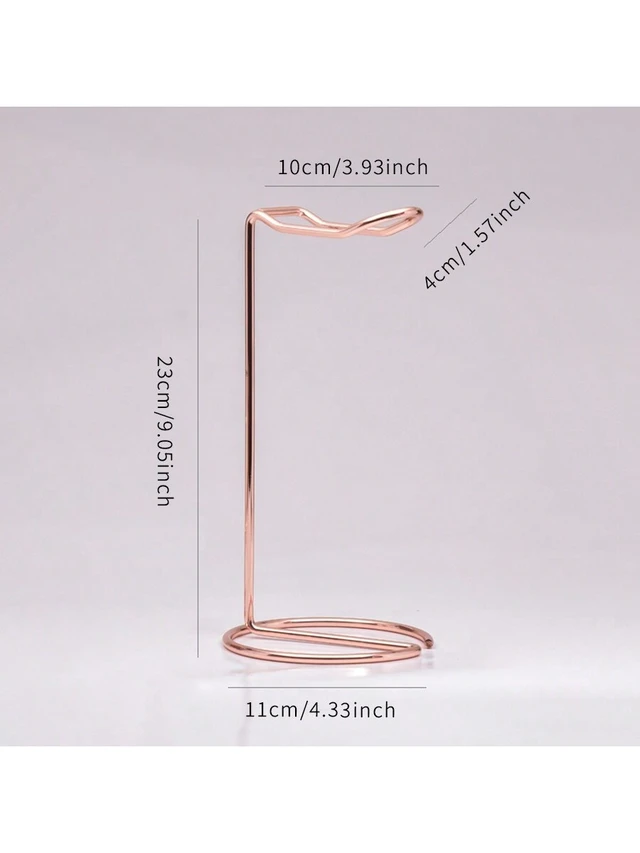 Alt view image 4 of 7 - Bks Desktop Metal Headphone Stand Holder, Gold Rose Gold Silver Finish, Universal Compatibility for Gaming PC Desk Organizer