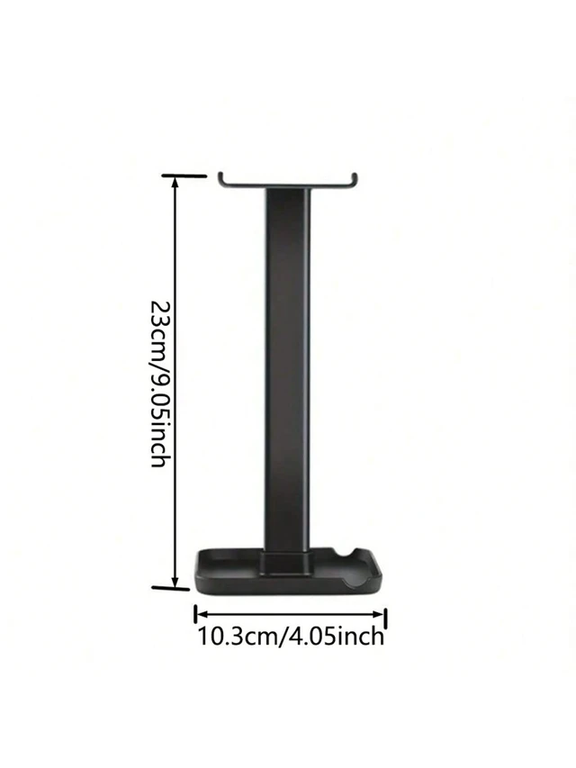 Alt view image 5 of 7 - Bks Creative Desktop Headphone Stand Hanger Holder for Gaming Headset, Black pcs