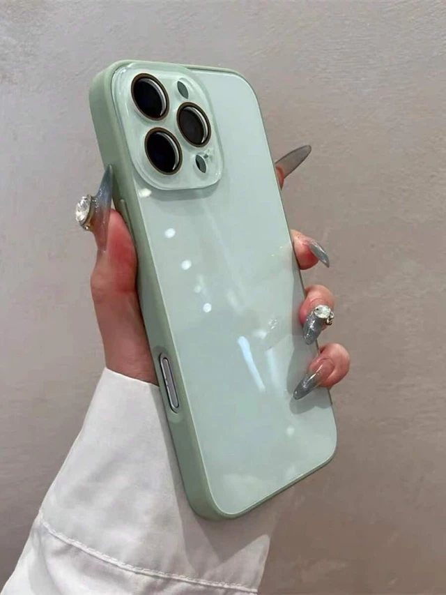 Alt view image 2 of 7 - Bks Macaron Texture Phone Case for iPhone 16 Pro Max 15 14 13 12 11 Anti-Fingerprint Full Coverage Protective Cover