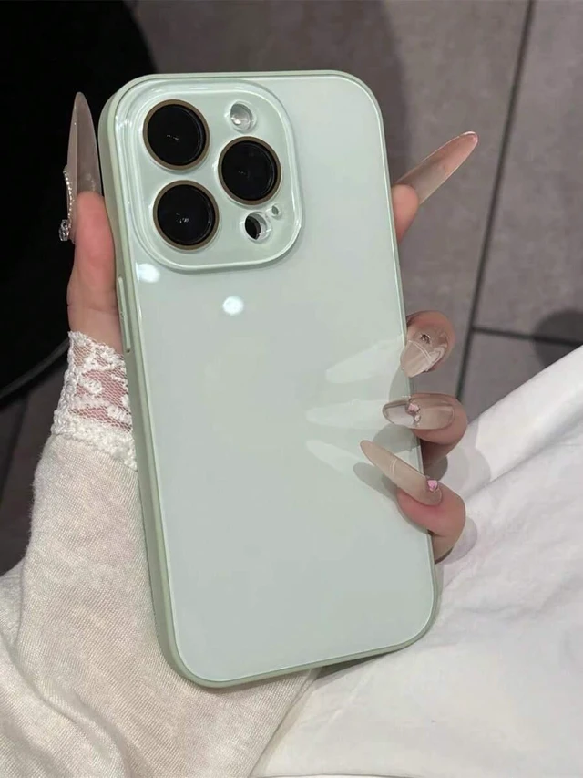 Alt view image 3 of 7 - Bks Macaron Texture Phone Case for iPhone 16 Pro Max 15 14 13 12 11 Anti-Fingerprint Full Coverage Protective Cover