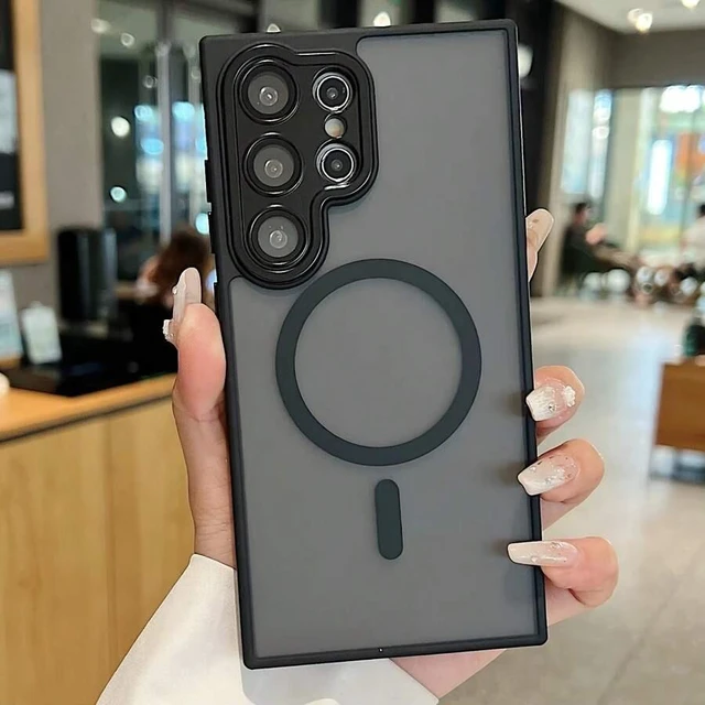Main image of Bks Premium Matte Skin-Feel Phone Case Full Camera Protection Shockproof Wireless Charging Anti-Fingerprint Soft Touch