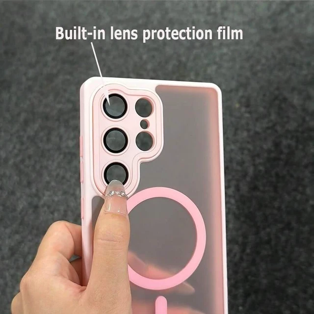Alt view image 4 of 7 - Bks Premium Matte Skin-Feel Phone Case Full Camera Protection Shockproof Wireless Charging Anti-Fingerprint Soft Touch