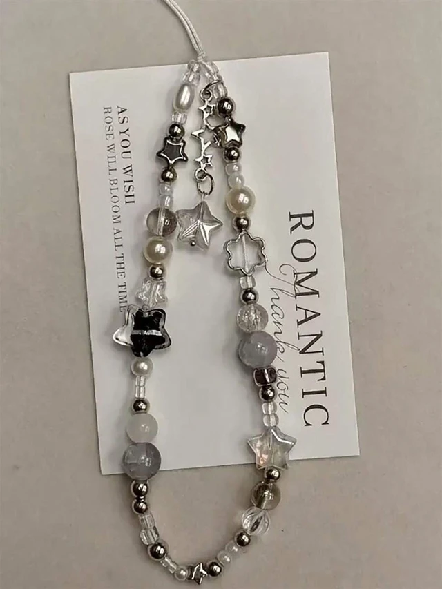 Alt view image 2 of 7 - Bks Fashion Beaded Phone Lanyard Star Accessory for Phone Camera Earphones Personalized Ornament Gift Decoration