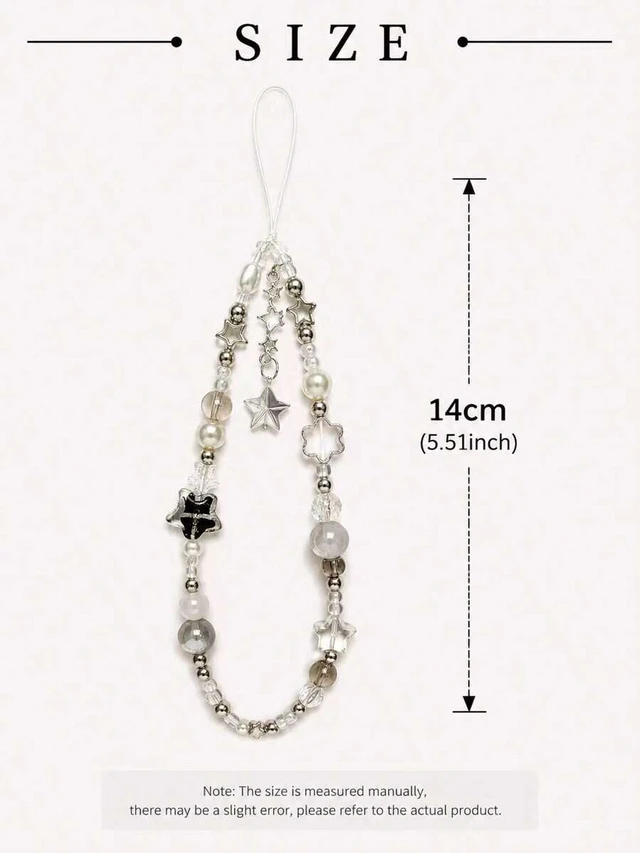Alt view image 5 of 7 - Bks Fashion Beaded Phone Lanyard Star Accessory for Phone Camera Earphones Personalized Ornament Gift Decoration