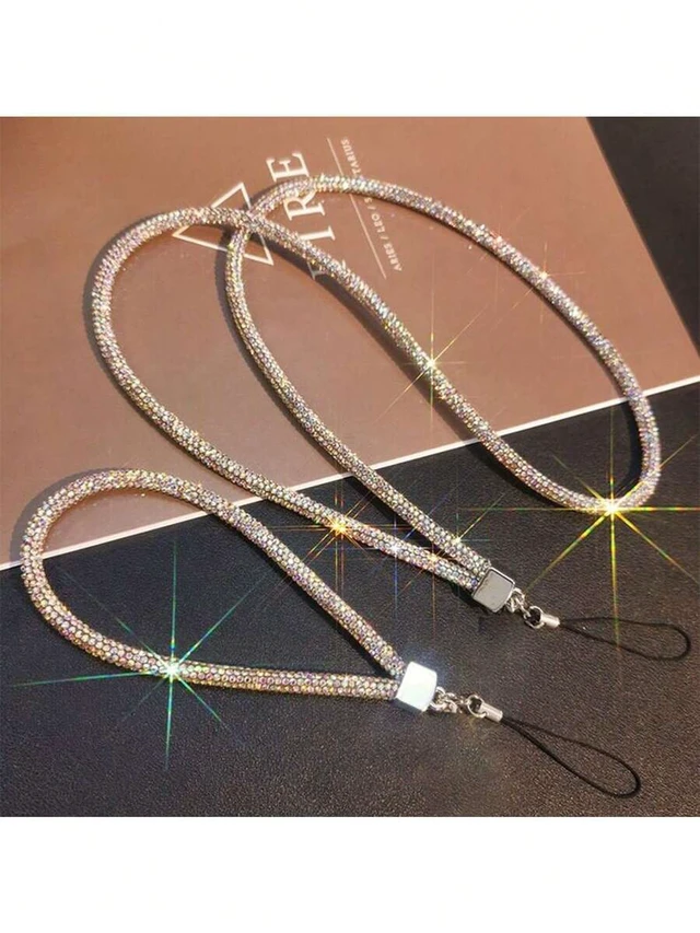 Alt view image 2 of 7 - Bks Rhinestone Phone Lanyard Luxury Bling Wrist Strap Colorful Fashion Charm Bag Decoration Two Sizes
