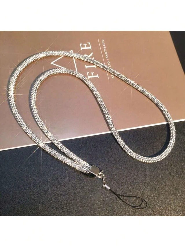 Alt view image 4 of 7 - Bks Rhinestone Phone Lanyard Luxury Bling Wrist Strap Colorful Fashion Charm Bag Decoration Two Sizes
